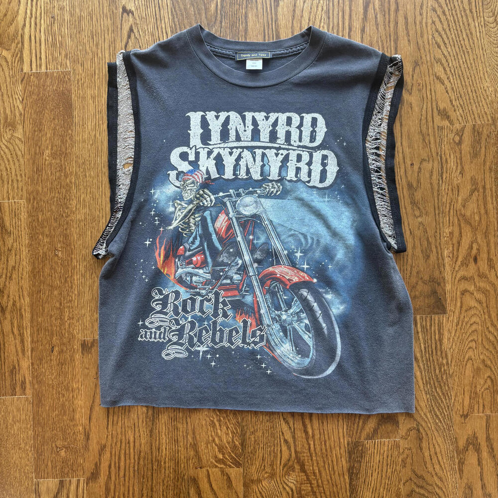 Lynyrd Skynyrd Custom Fringe Sleeve Tour Shirt